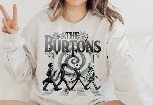 Sweatshirt Crew Hoodie T-Shirt Christmas The Burtons Vintage