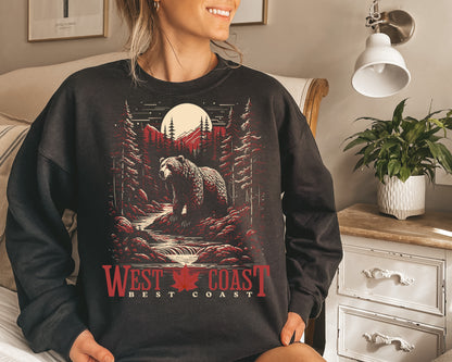 DTF Transfer West Coast Best Coast Bear Design Exclusive