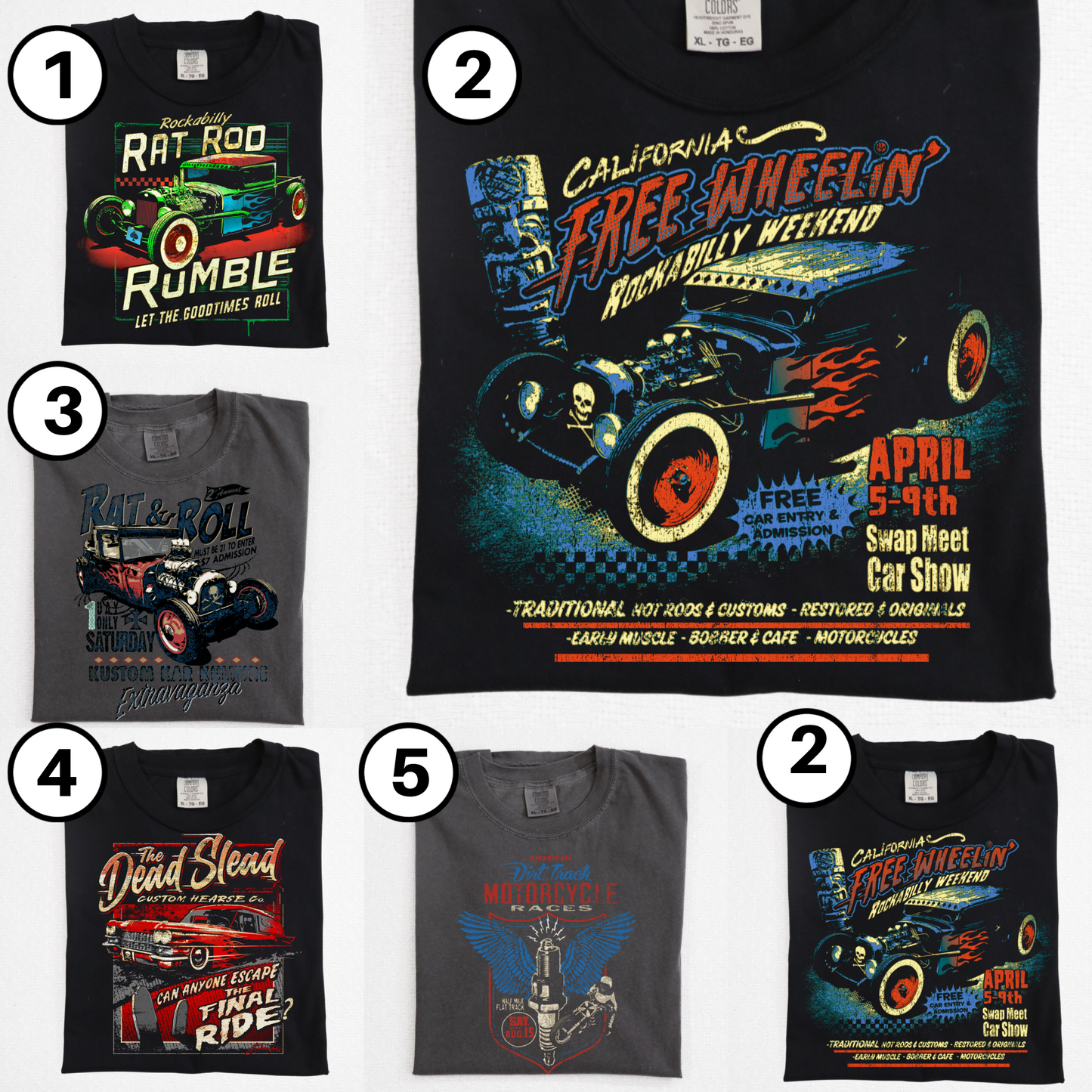 Vintage Rat Rods T-Shirt Sweatshirt or Hoodie - Unique Retro Style for Car Enthusiasts