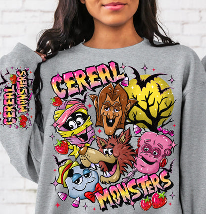 DTF Transfer Fall  Halloween Cererl Monsters Cereal #2