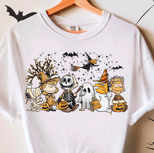 DTF Transfer Spooky Ghosts the Gang