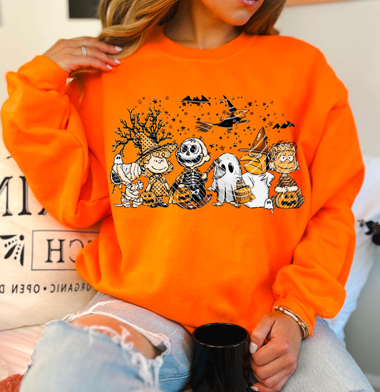 DTF Transfer Halloween Peanuts Gang Trick-or-Treat Crew – Charlie B