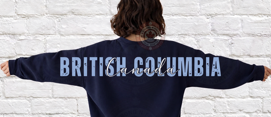 DTF Transfer Customize Your Name On Sweatshirt Double Overlay BC