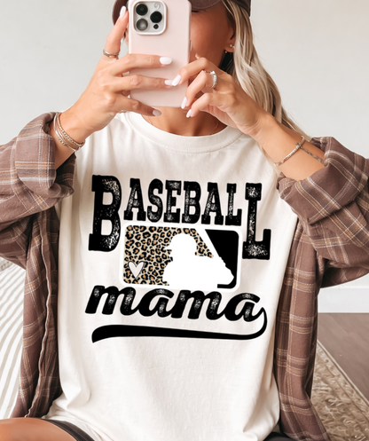 DTF Transfer Baseball Mama Design  Sports Mom