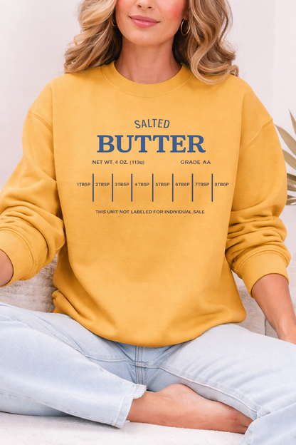 DTF Transfer Salted Butter Measurement Stick Vintage Label