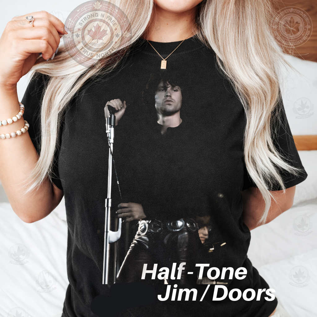 DTF Transfer Half-Tone Classic 70's Rock Band