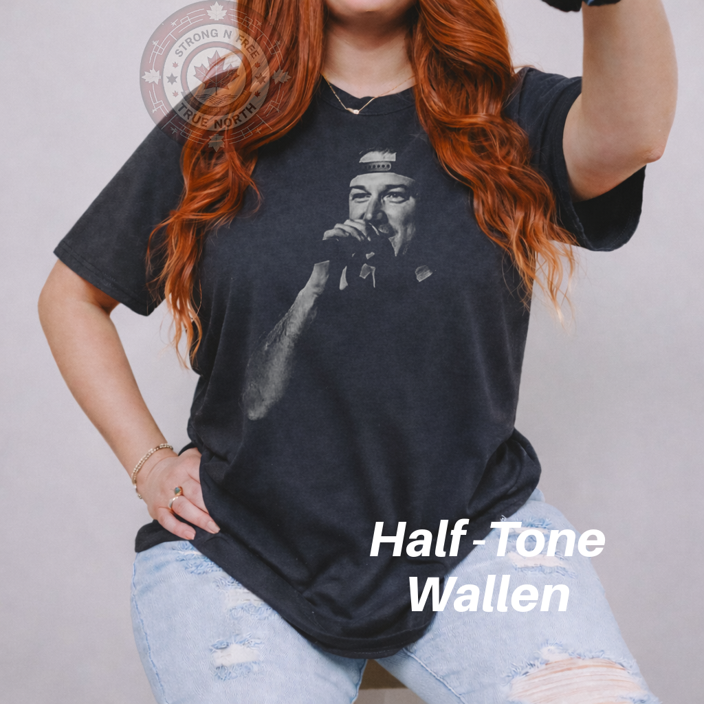 DTF Transfer Half-Tone Country Artist