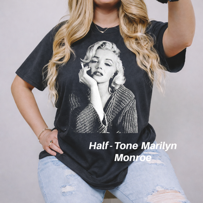 DTF Halftone Classic Movie Star Vintage