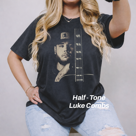 DTF Halftone Classic Luke Country Music