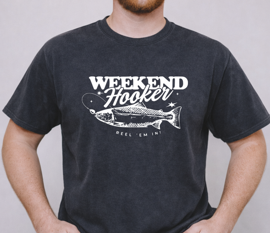 DTF Transfer Weekend Hooker Fishing Design – Funny Fisherman
