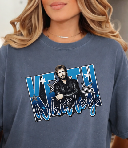 DTF Transfer Keith Whitleyy Country Music Retro Star Graphic