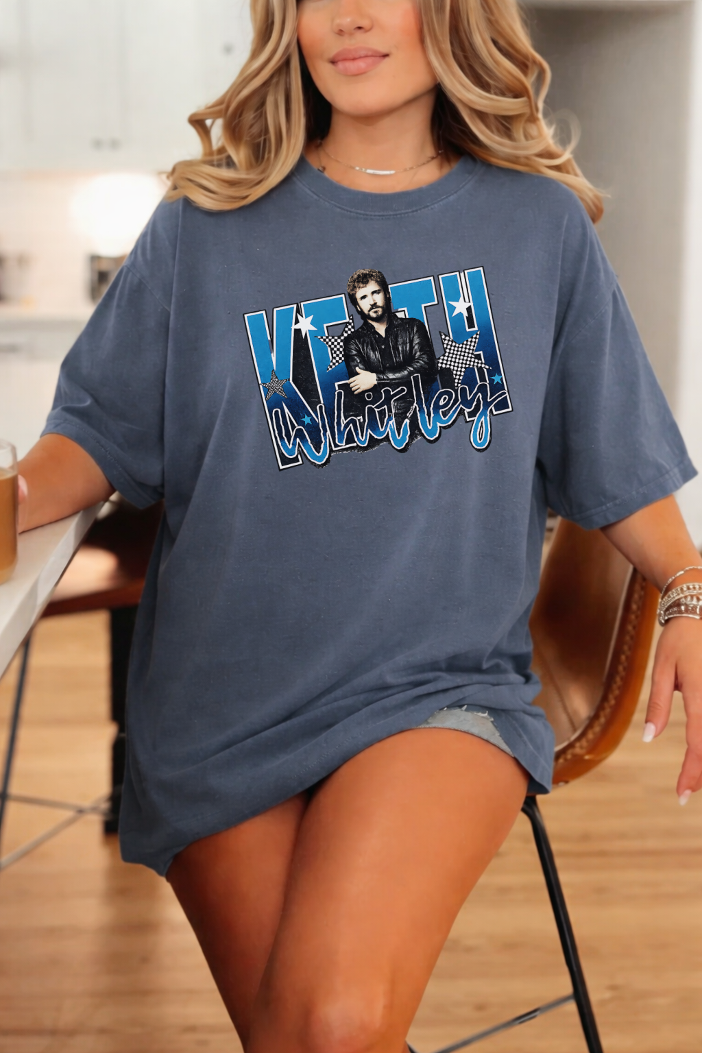 DTF Transfer Keith Whitleyy Country Music Retro Star Graphic