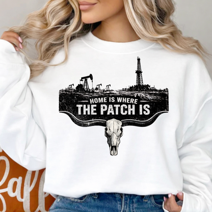 DTF Transfer Home Is Where the Patch Is Oilfield Design