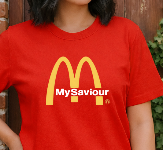 DTF Transfer Faith-Inspired My Saviour Parody Tee