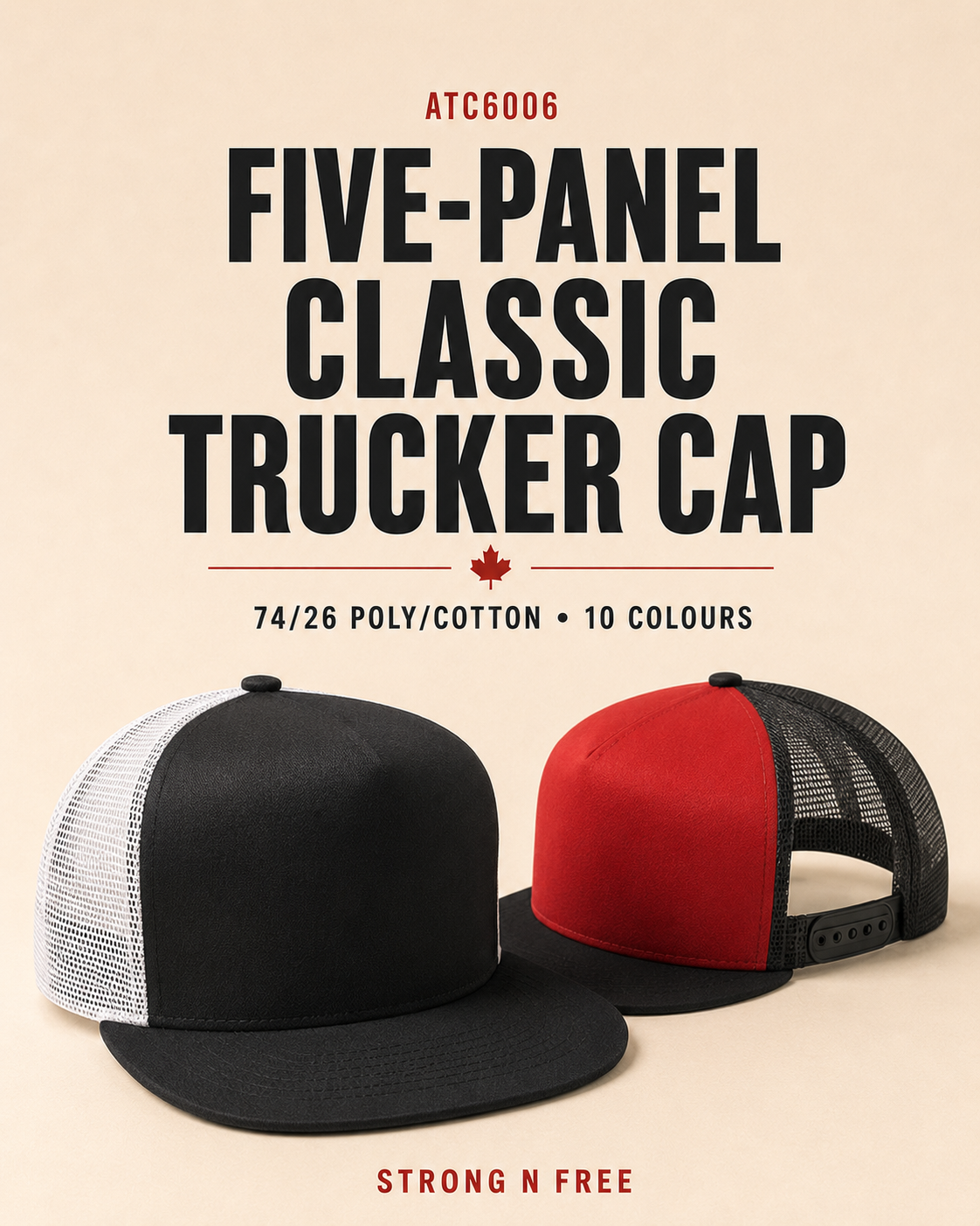 ATC™ YP CLASSICS FIVE-PANEL CLASSIC TRUCKER CAP - ATC6006 ✨Click Here To Return ✨