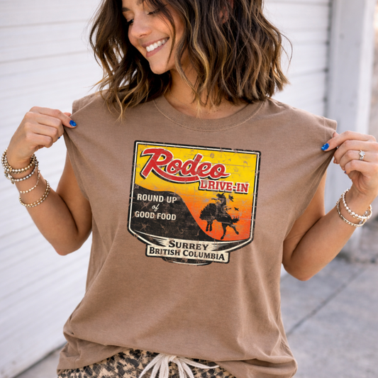 DTF Transfer Rodeo Drive-In Surrey British Columbia Vintage Western