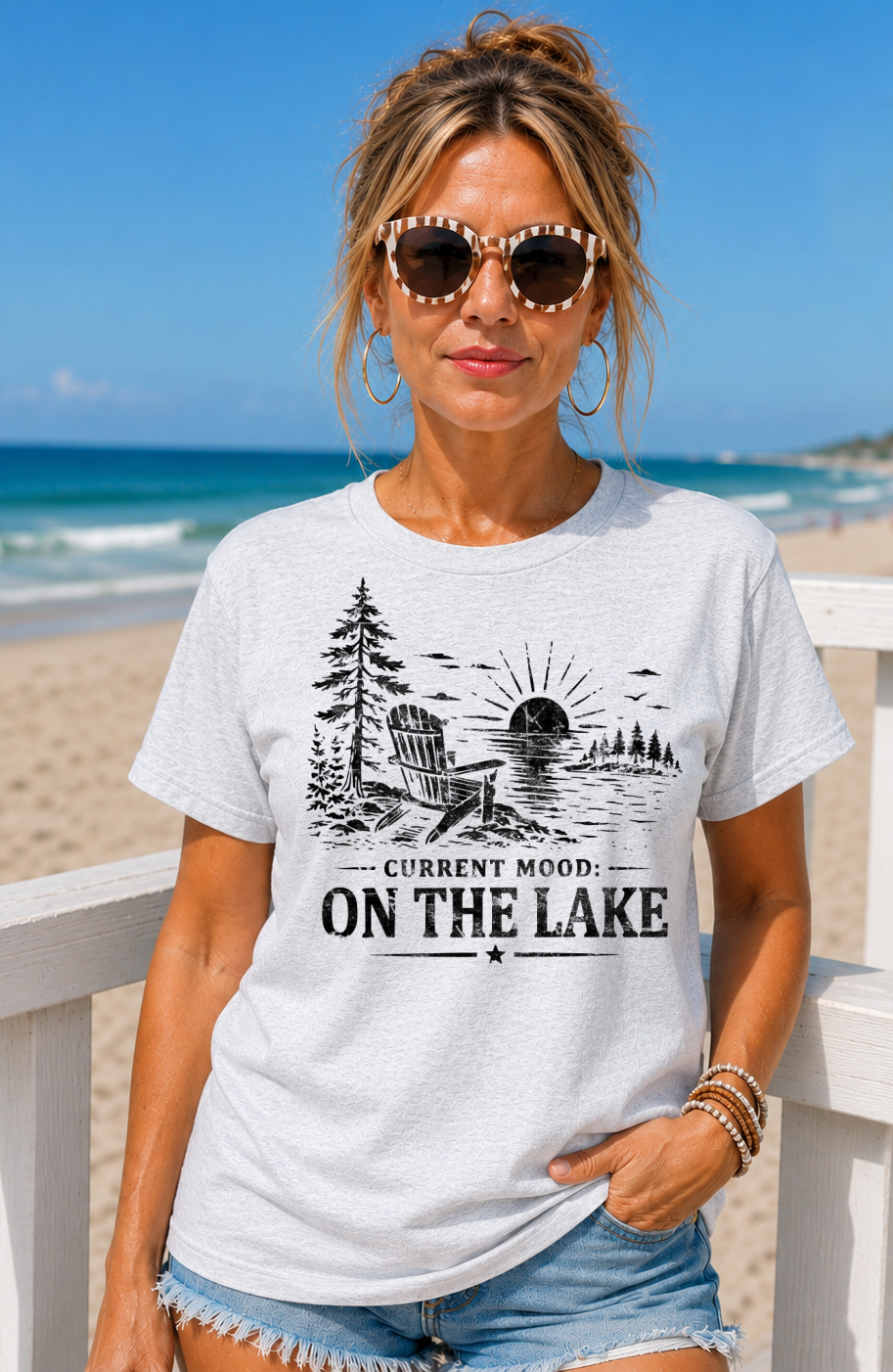 DTF Transfer Current Mood On The Lake Cottage Life