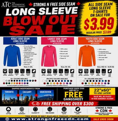 ATC™ EVERYDAY SIDE SEAM LONG SLEEVE TEE - ATCS1015