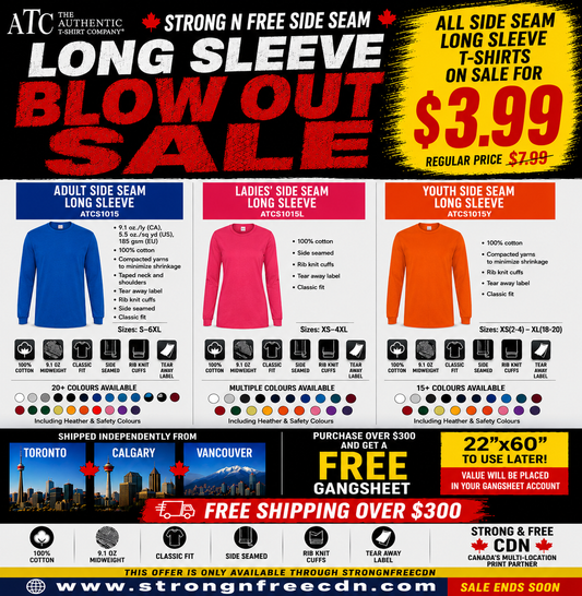 ATC™ EVERYDAY SIDE SEAM LONG SLEEVE YOUTH TEE - ATCS1015Y