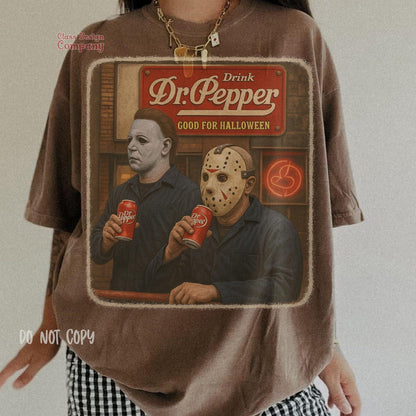 🎃 Halloween Horror Sips DTF Transfer – Vintage Killer Vibes