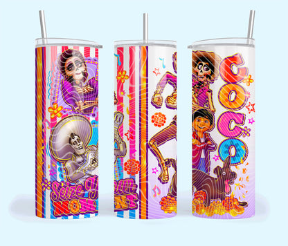 UV DTF Cup Wrap – Seize Your Moment Colorful Characters