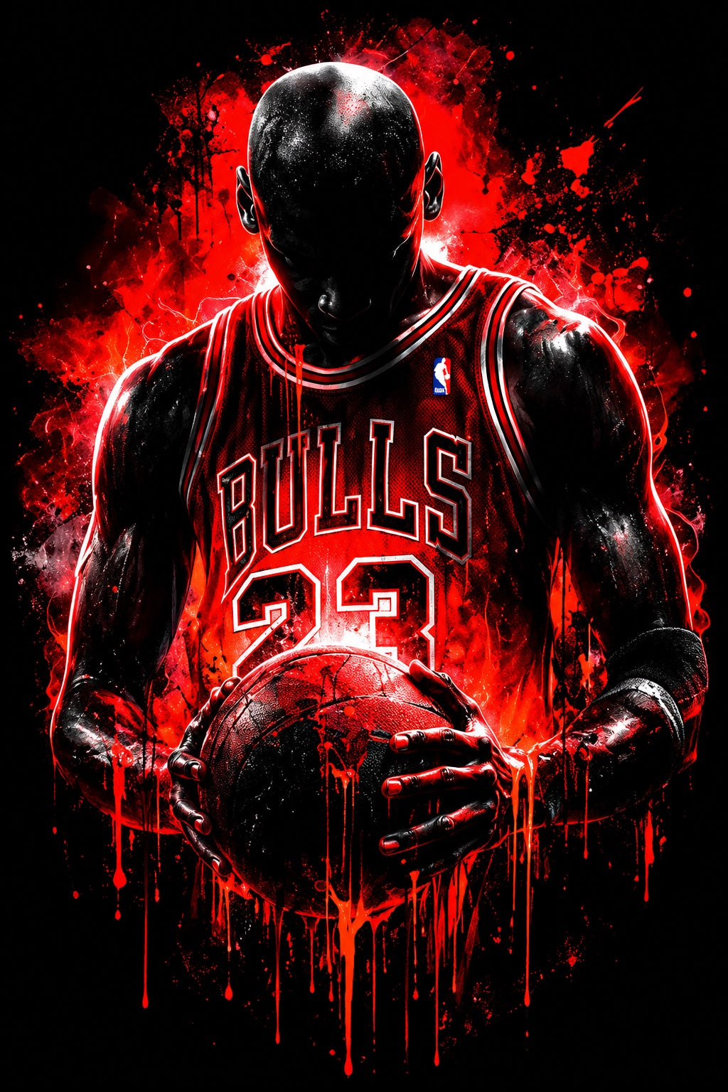 Crimson Bulls Basketball Icon