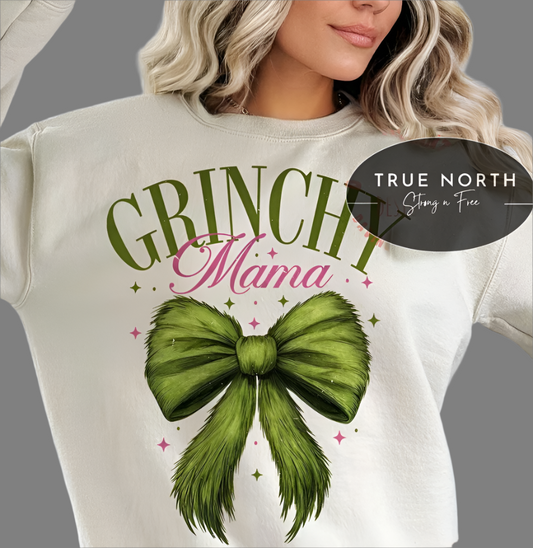 DTF Transfer Christmas Grinchy MAMA