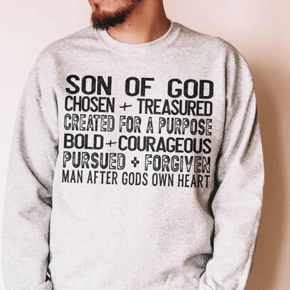 DTF Transfer Son of God - Bold Christian Statement Design