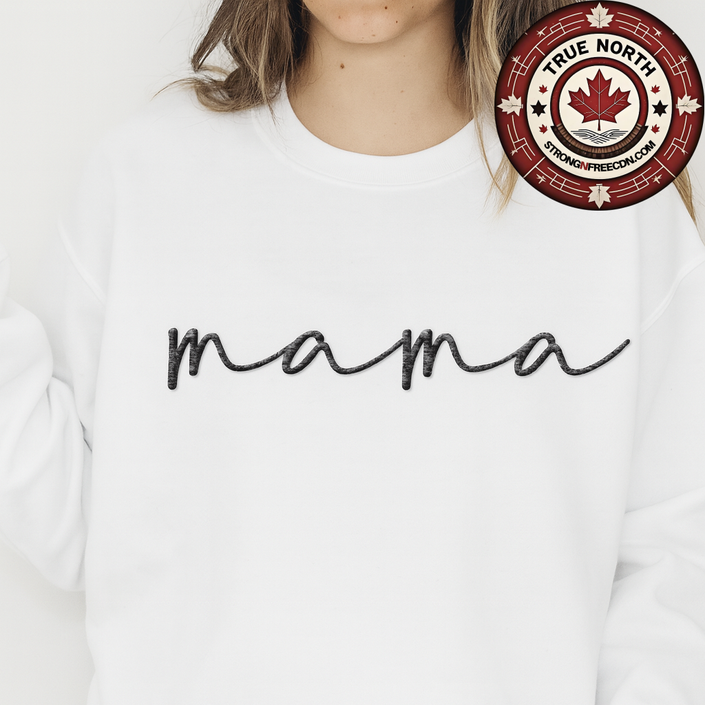 Mama  Embroidered Crewneck or Hoodie