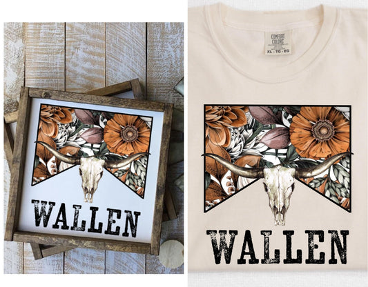 DTF Transfer Country Wallen - T-Shirt Print BUT Does Go On Wood