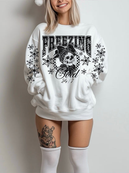 Sweatshirt Hoodie Crewneck T-Shirt  Happy Valentines Freezing .