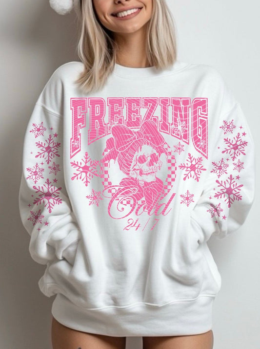 Sweatshirt Hoodie Crewneck T-Shirt  Happy Valentines Freezing .