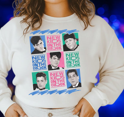 DTF Transfer – New Kids Retro Pop Collage