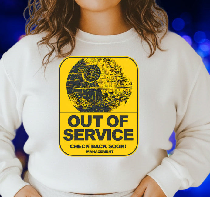 DTF Transfer – Out of Service Death Starr Warning Sign