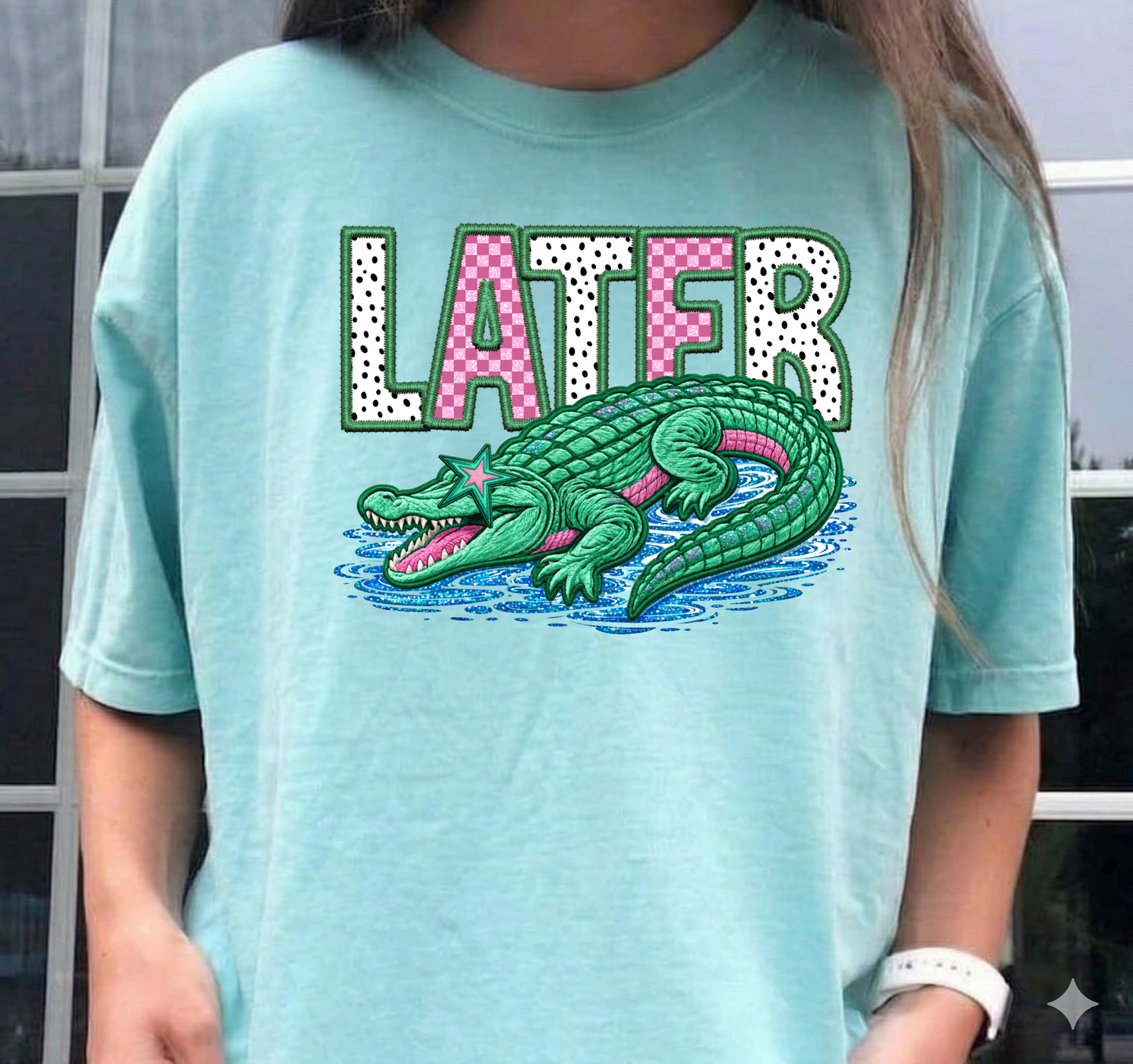 DTF Transfer Later Alligator Graphic – Preppy Alligator