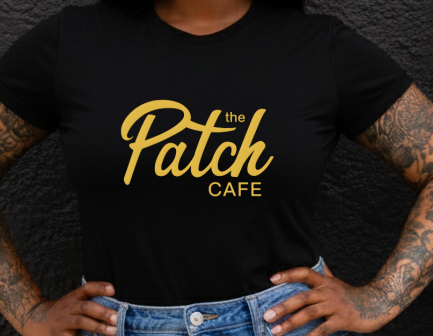 DTF Transfer The Patch Café Logo