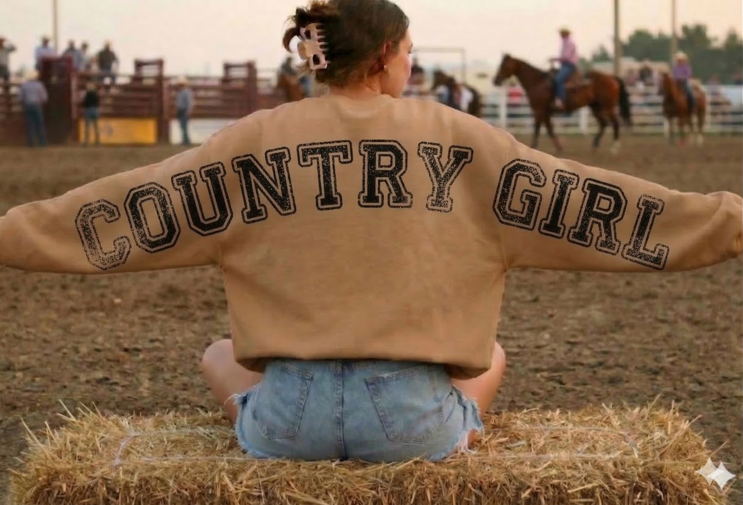 DTF Transfer  Transfer Country Girl Oversized Back Print