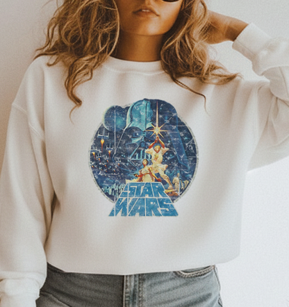 DTF Transfer – Retro Space Fantasy Movie Poster Style