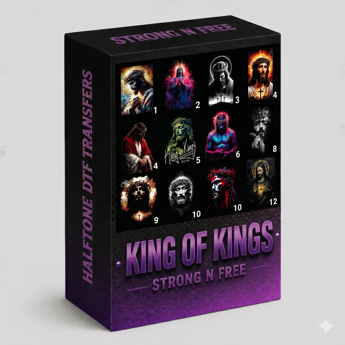 DTF Transfer Halftone King Of Kings Collection