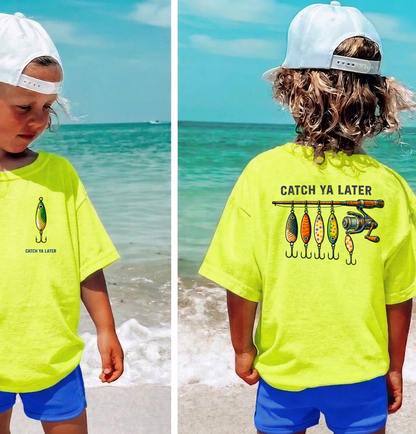 DTF Transfer Catch Ya Later Fishing Lures Shirt Design – Funny Angler Graphic Tee