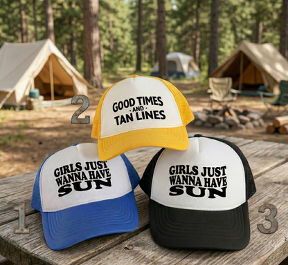 Drunkest Bunch of Bitches Campfire Custom Hats