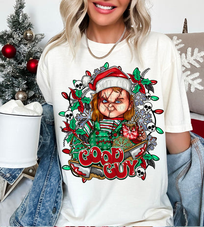 DTF Transfer Christmas Chucky Fall Style Sleeve Print