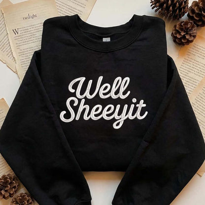 Embroidered Well Sheeyit Western Crewneck