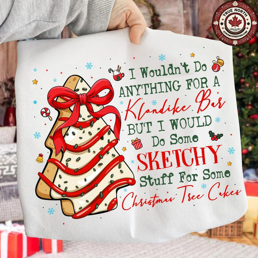 DTF Transfer Christmas Tree Cakes – Funny Holiday Design