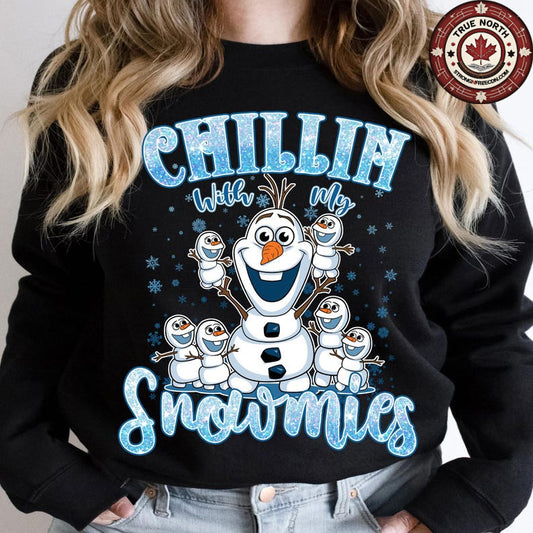 DTF Transfer Chillin With My Snowmies – Cute Snowman