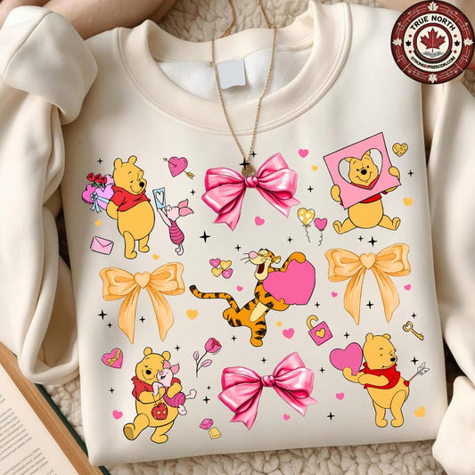 DTF Transfer Valentines – Cute Bear & Friends Valentine Love