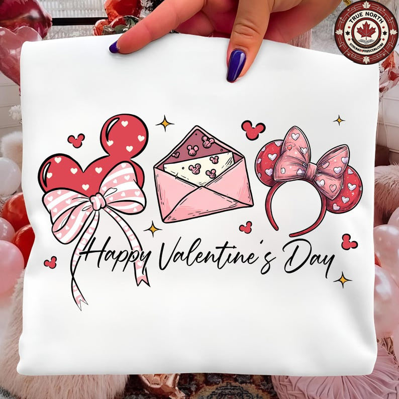 DTF Transfer Valentines – Cute Mouse Ears Valentine