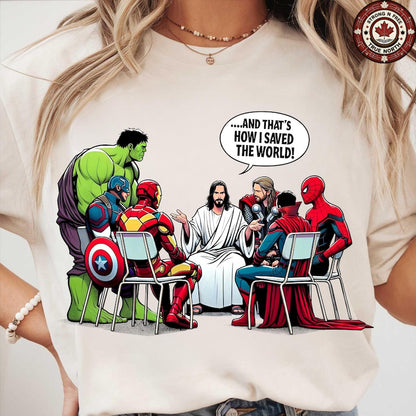 DTF Transfer Easter Faith and Heroes Parody