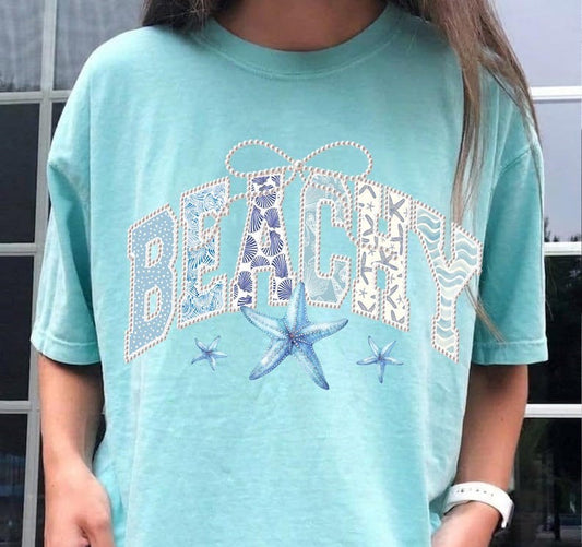 DTF Transfer Coastal Summer Starfish Bow Graphic