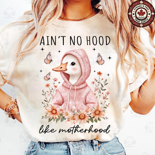 DTF Transfer Ain’t No Hood Like Motherhood Funny Goose Mom